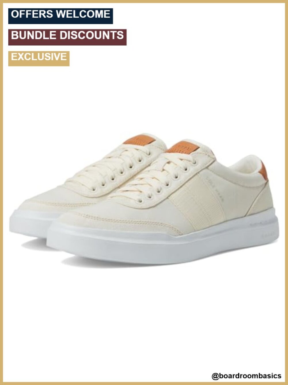 Men's Canvas Court Sneaker Lightweight Lace-Up Tennis Shoes